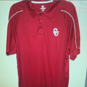Men's Red Collegiate Polo Shirt